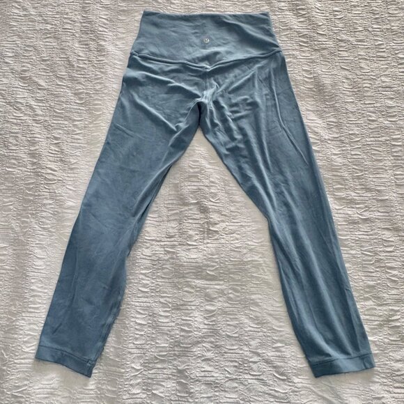 EXCELLENT Lululemon Align High-Rise Crop 23" Utility Blue Yoga Leggings Nulu 6 - Picture 5 of 8